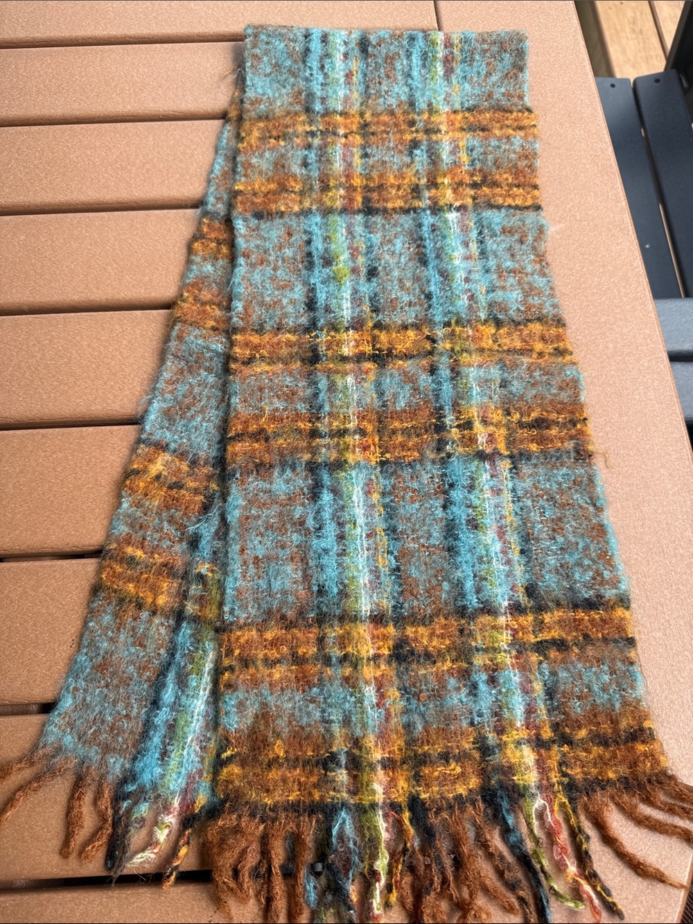 Baar & Beards Knit Woven Vintage Scarf 1970s-80s
